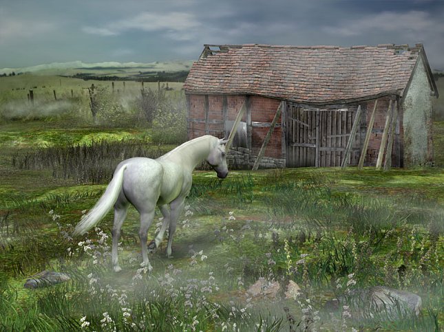 House & Barn by Martial