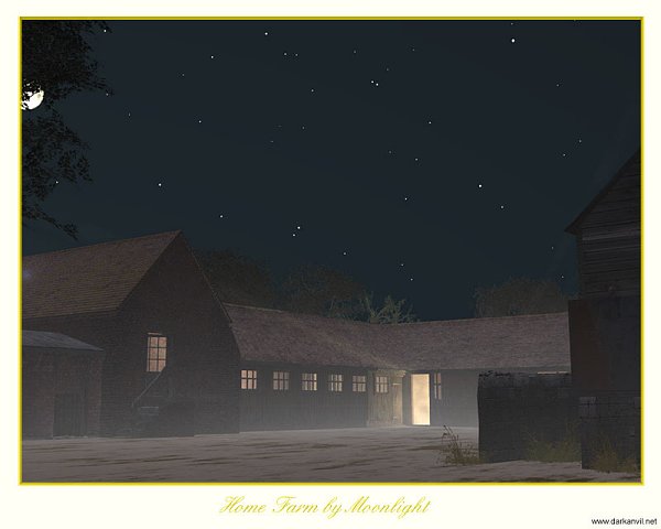 Home Farm by Moonlight by Dark Anvil