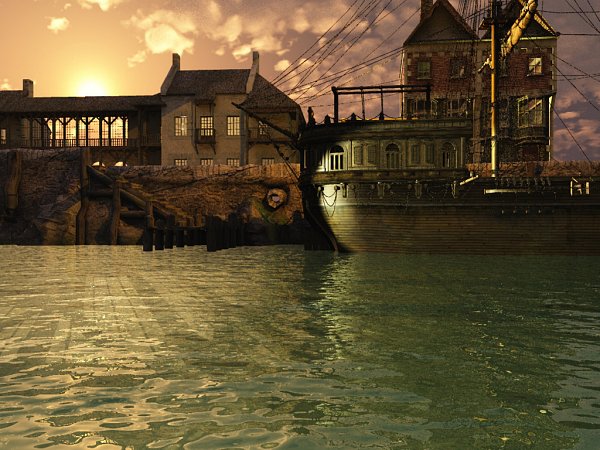 Sunset Over The Wharf by The Fixer