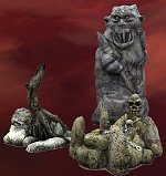 Sacrificial Altar, Burnt Tree & Edifice 