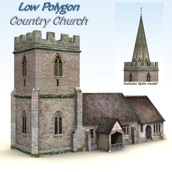 Church - Low polygon